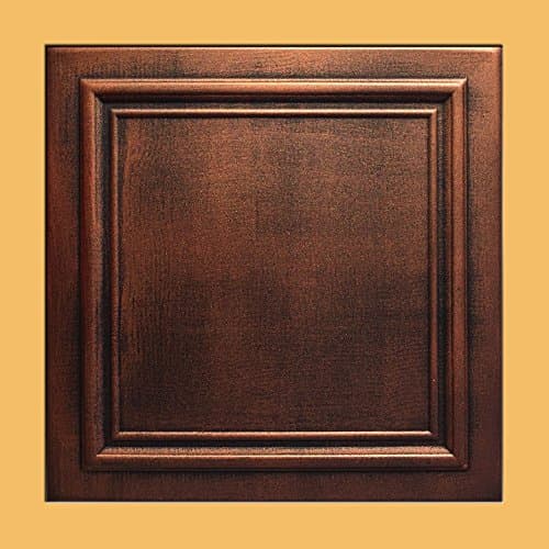 Antique Ceilings Inc - Zeta Copper Black - Styrofoam Ceiling Tile (Package of 10 Tiles)