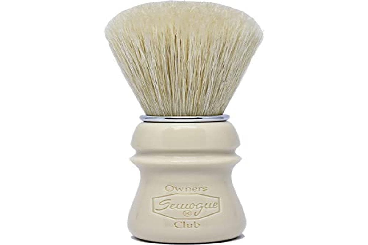 Semogue SOC Ivory Premium Bristle Shaving Brush, One Size, Estándar