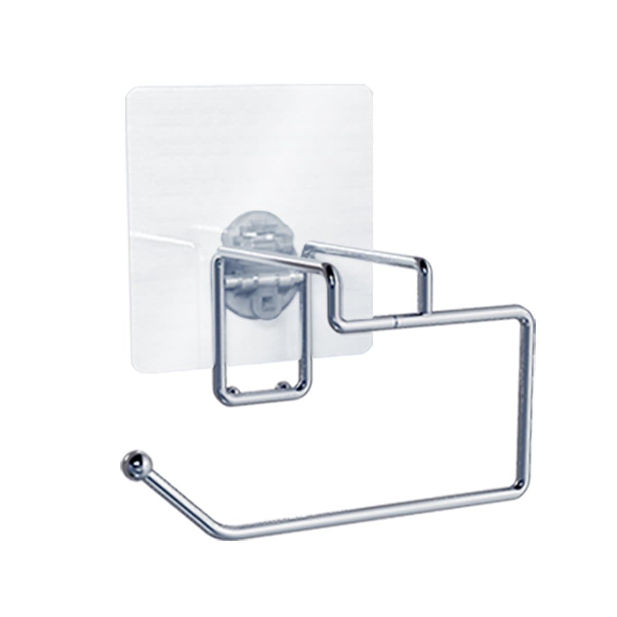 Toilet Paper Roll Holder - Self Adhesive Stainless Steel Bath Tissue Dispenser - Self Stick For Easy Bathroom Wall Mount or Smooth Surface Installation-Now With Stronger Adhesive