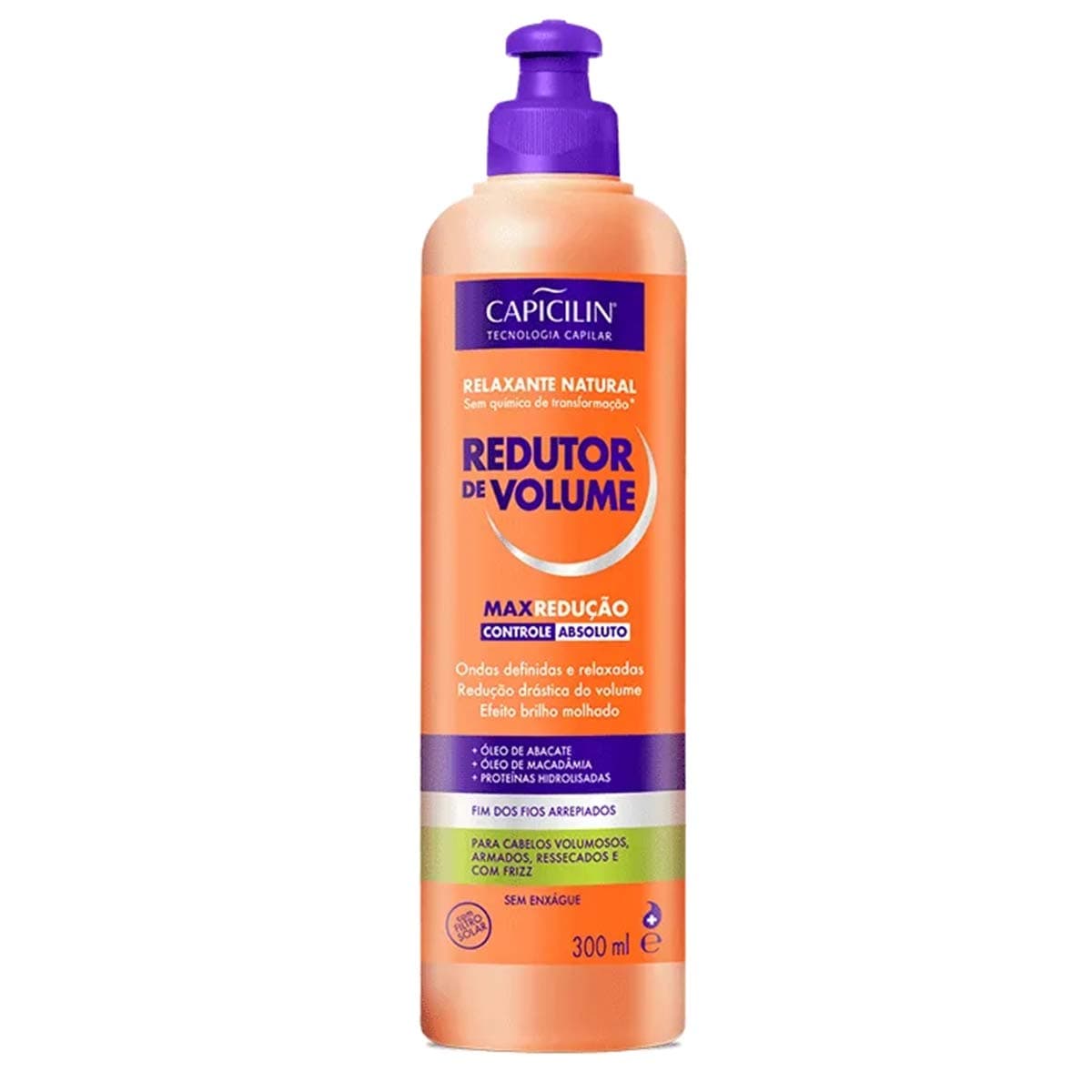 Linha Redutor de Volume Capicilin - Relaxante Natural 300 Ml - (Capicilin Volume Reducer Collection - Natural Relaxer 10.14 Fl Oz.)