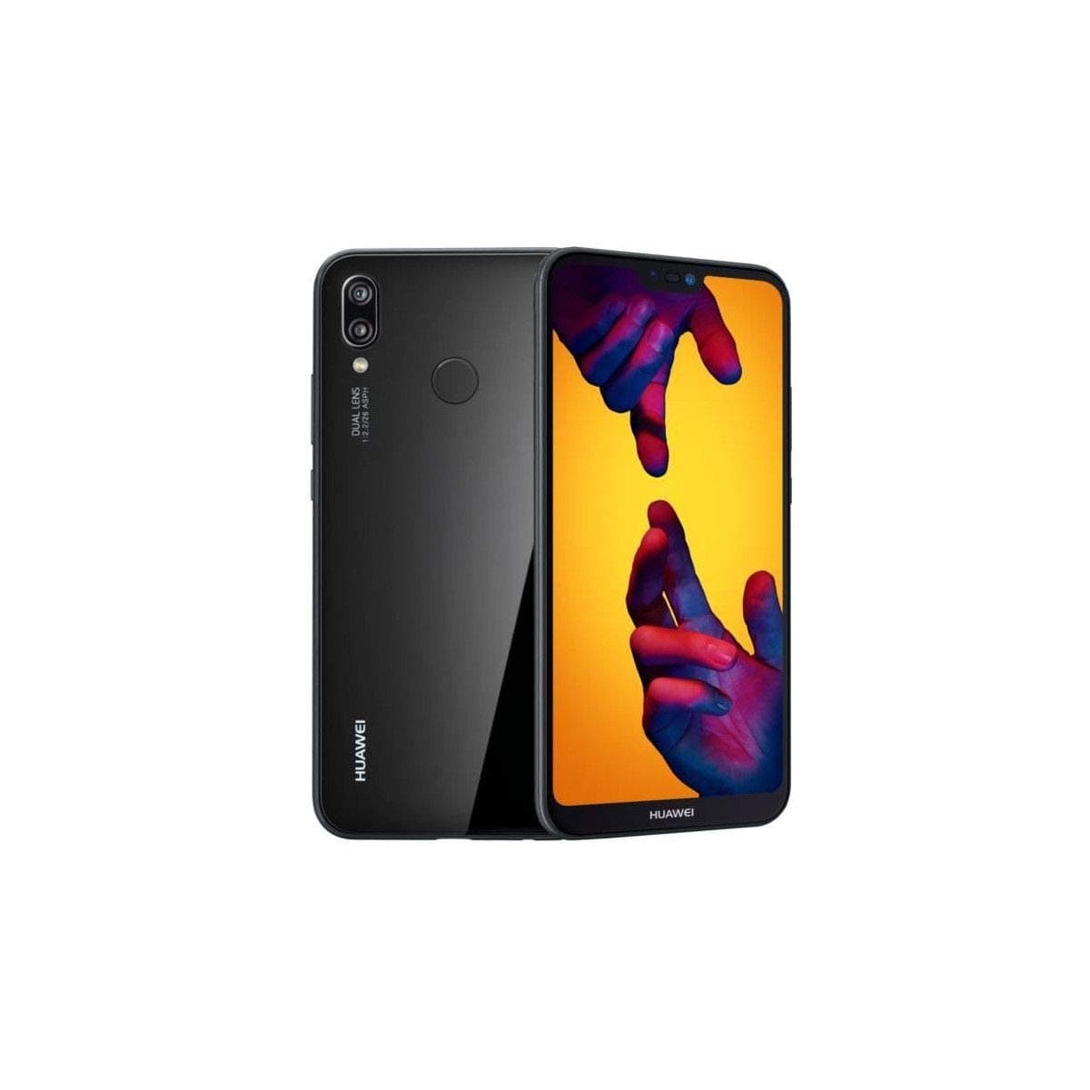 Huawei P20 Lite 64GB Midnight Black, Dual Sim, 5.84â€ inch, 4GB Ram, (GSM Only, No CDMA) Unlocked International Model, No Warranty