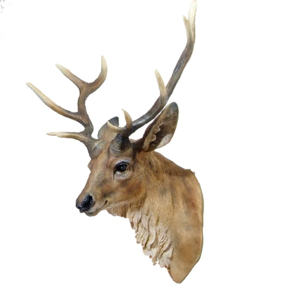 LuvBells™ Real Look Deer Head Wall Hanging Creative Styling Ornament Home, Living Room, Bar Decorative Wall Hanging Handmade Resin Material Craft (Standard)