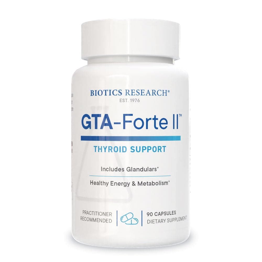 Biotics Research GTA Forte II™ Selenium Supplement with Zinc, Copper, Porcine Glandular & Rubidium, Endocrine Glands Support, Optimal Hormonal Balance, Phytochemically Bound Trace Elements 90 Capsules