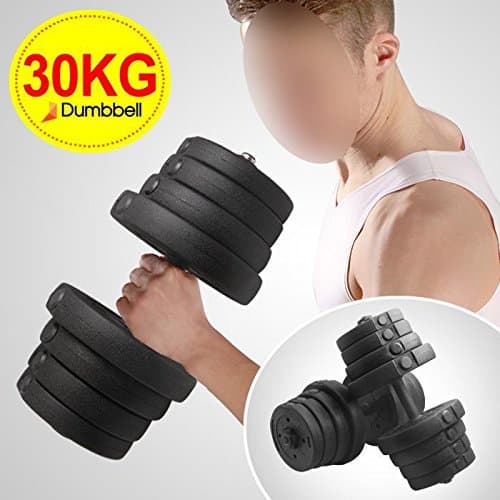 tinkertonk 2x Dumbbell Free Weights Dumbells Set Home Gym/Workout/Training Biceps Fitness Dumbells 30KG