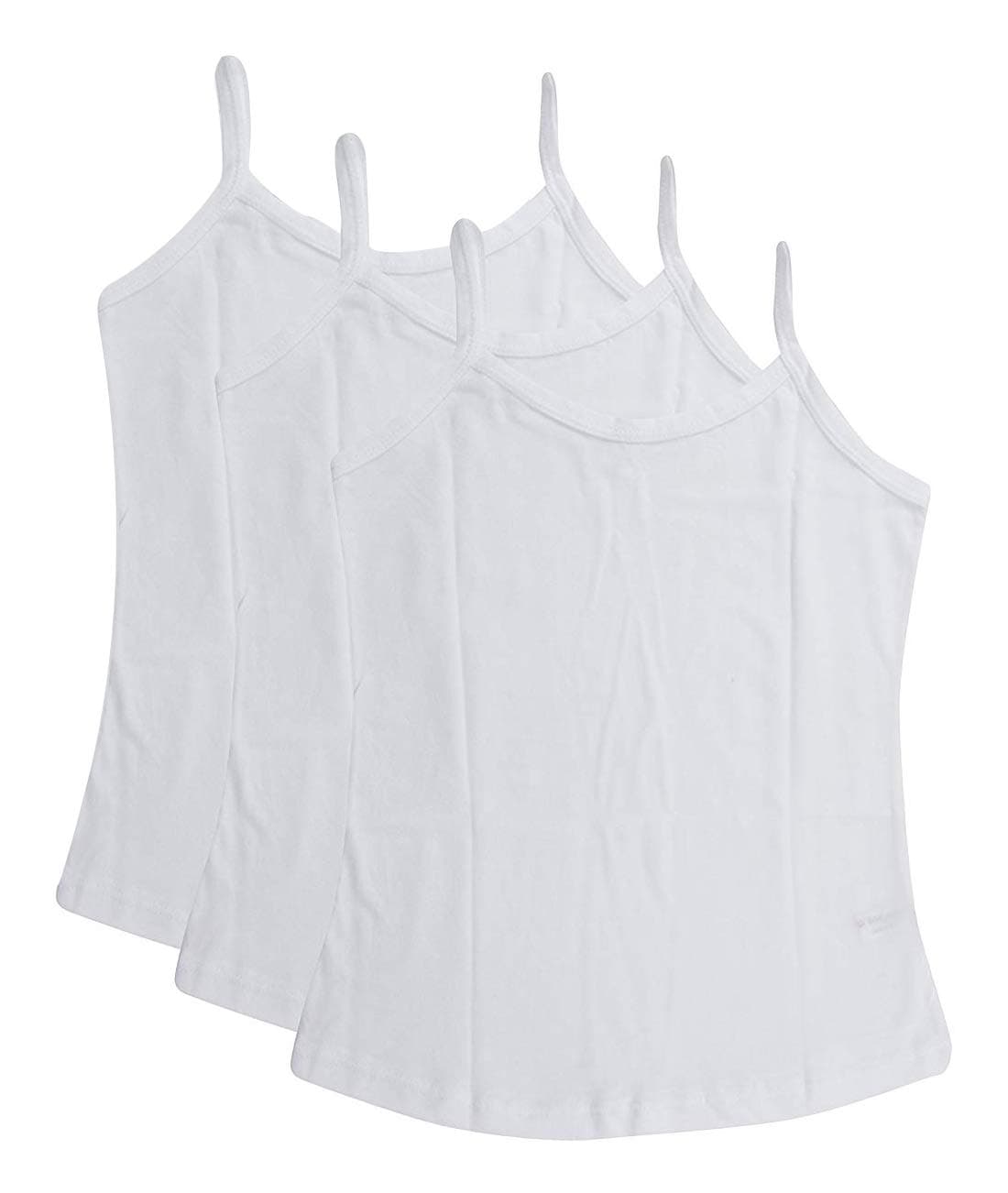 BODYCARE Pure Cotton Plain White Vest 100% Cotton Regular Fit, Vest for Girls