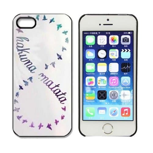 Aokdis New Hot Selling Fashional Individualized Hard Back Case for Iphone 5 5g 5s (8 Hakuna Matata)