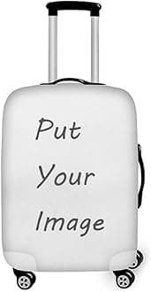 Cozeyat Personalized 3D Print Luggage Cover Customized Zipper Closure Suitcase Cover Protective Stylish Luggage Protector Fits 18-28 Inch