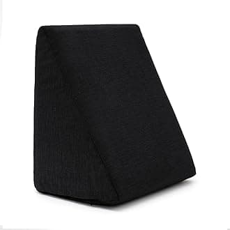 Memory Foam Wedge Pillow | Helps Reduce Acid Reflux, Snoring & Back Discomfort | Soft Washable Cover | Multi-Use Support | Black