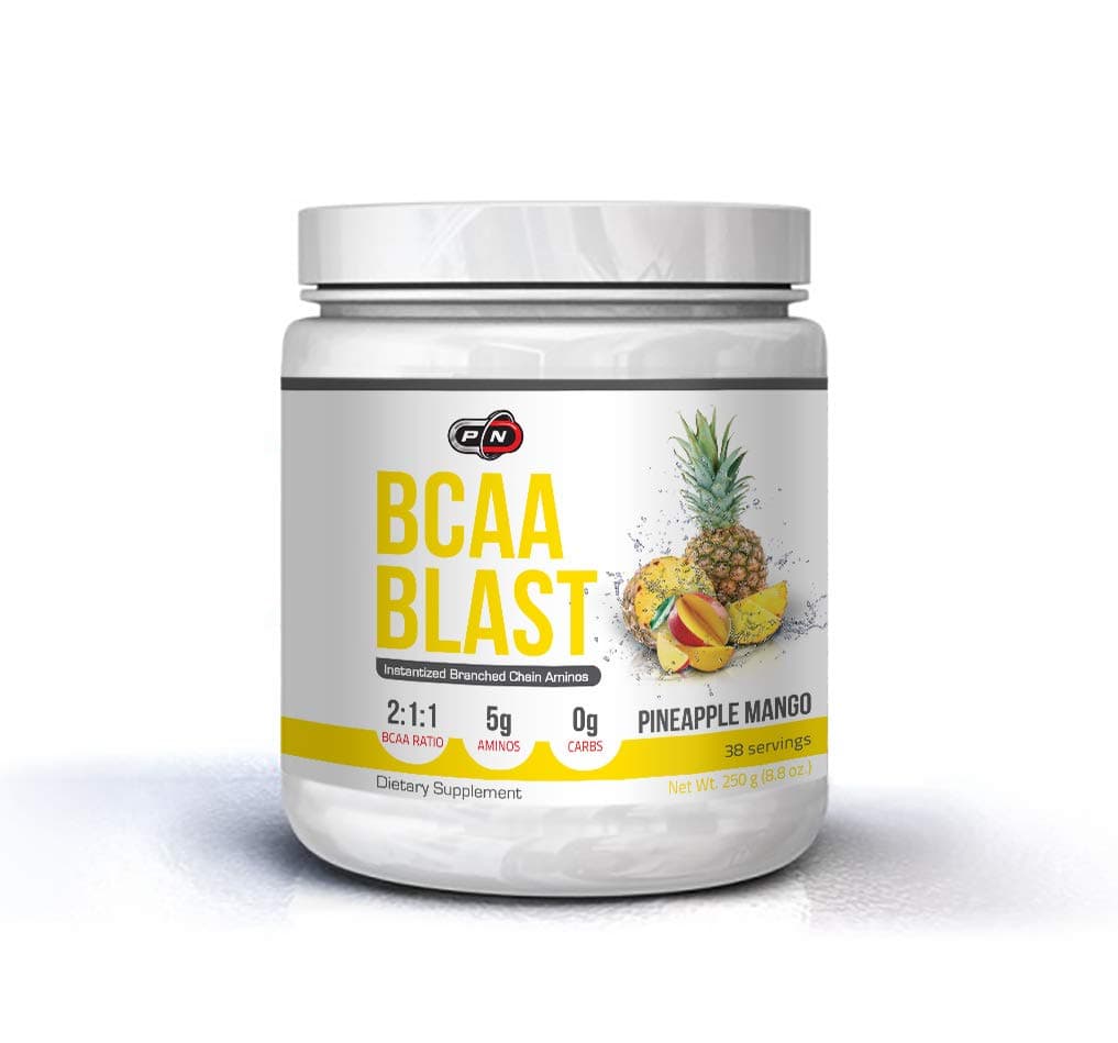Pure Nutrition BCAA Blast Powder Drink 2 1 1 Ratio 500g|250g 38|77 Servings|Unflavored Watermelon Grape Raspberry|Amino Acids Men Women with Glutamine|Great Recovery During Workout|Energy Lean Muscle