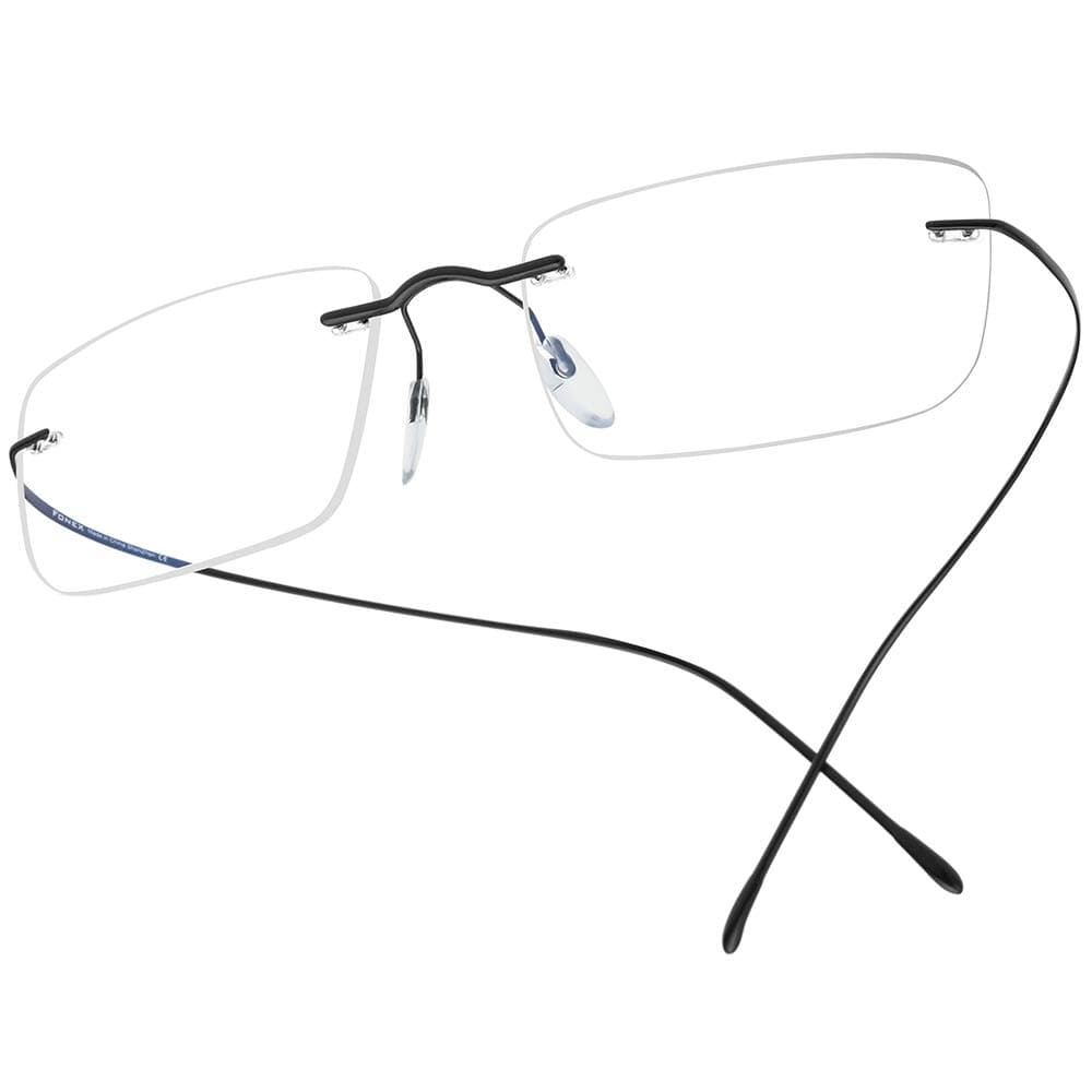 Titanium Glasses Frame,Rimless Frameless Optical Eyewear Eyeglasses for Men and Women F85634