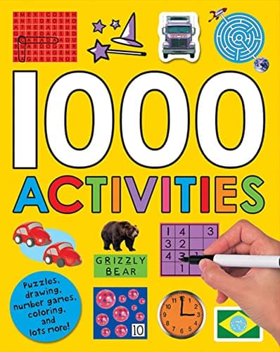 1000 Activities: Puzzles, drawing, number games, coloring, and lots more! (Sticker Activity Fun) Paperback – July 21, 2009