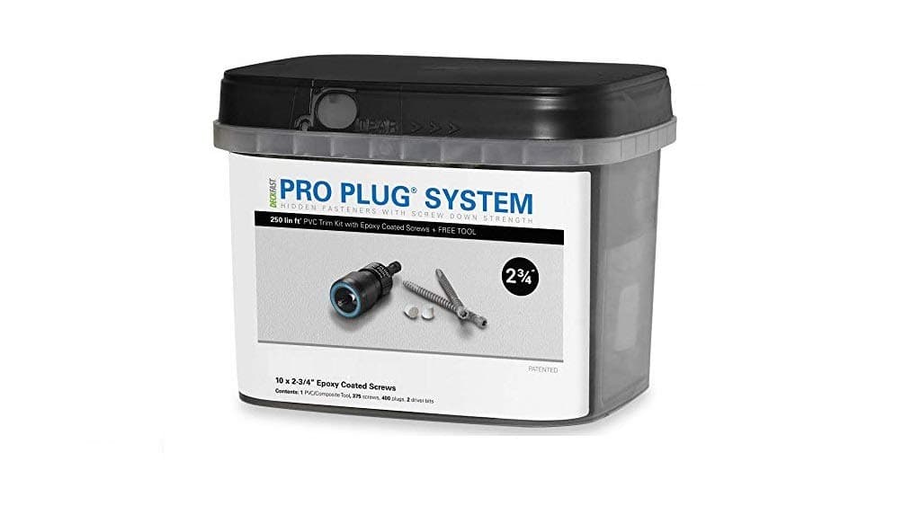 Pro Plug PVC Plugging System for AZEK Traditional Trim - Epoxy Steel - 375 pcs for 250 Lineal Ft.