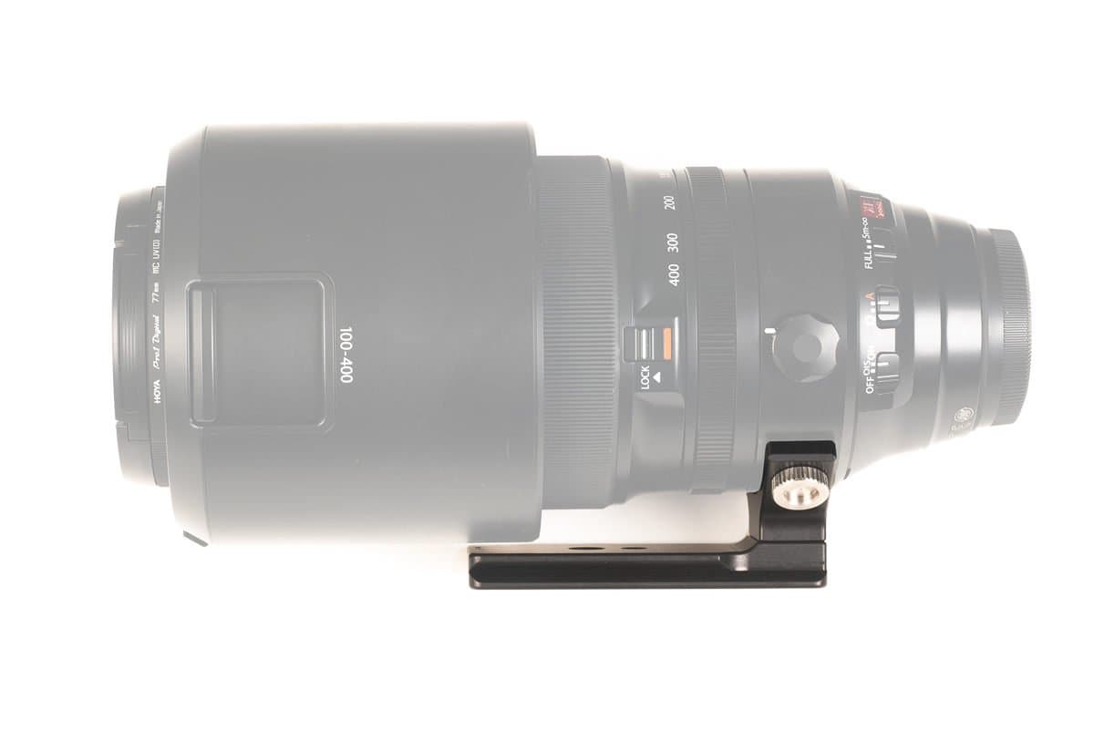 Arca Type Low Profile Foot Replacement for Fujifilm XF 100-400mm f/4.5-5.6 R LM OIS WR Lens. Made in U.S.A