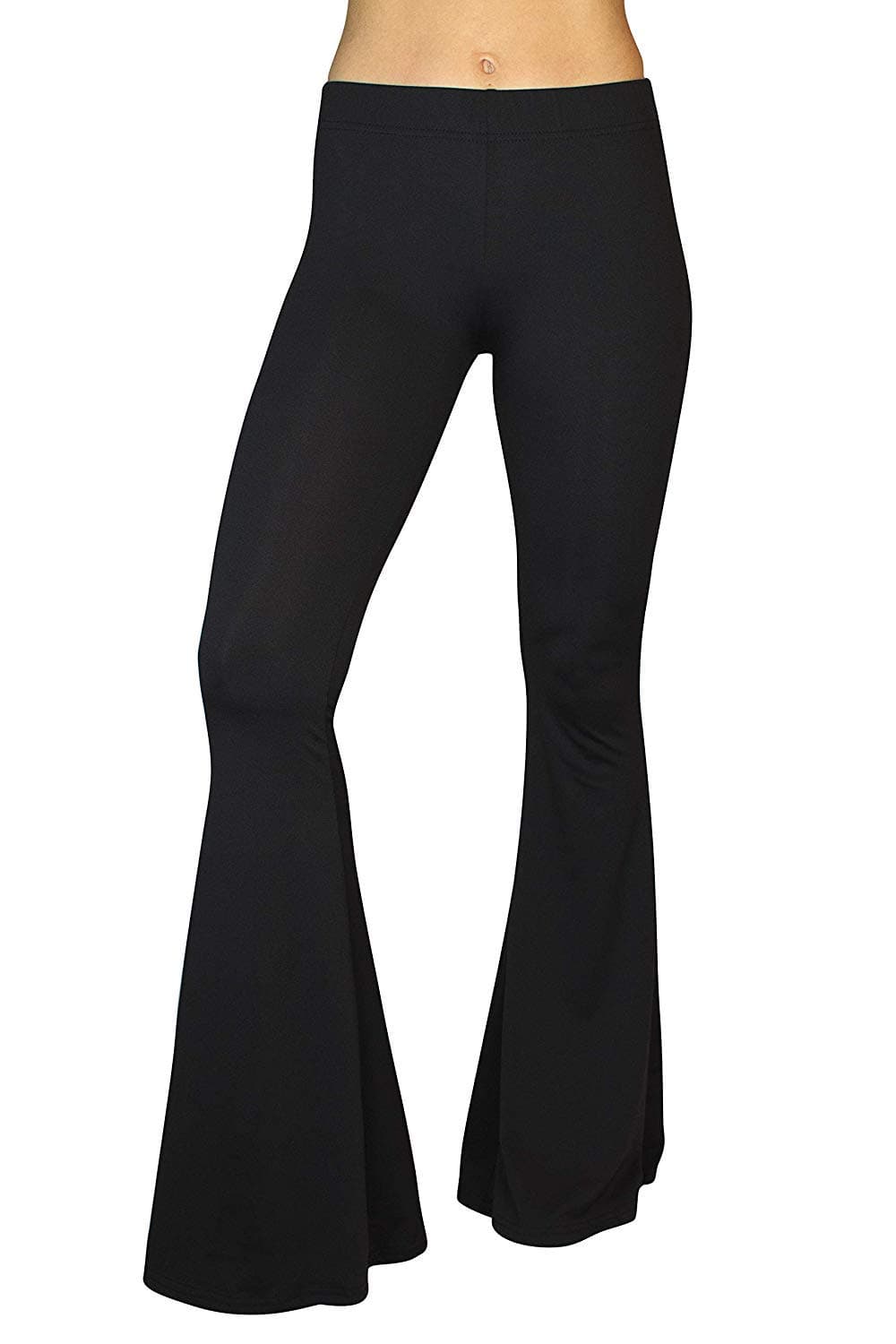 High Waist Gypsy Comfy Yoga Ethnic Tribal Stretch Palazzo 70s Bell Bottom Fit to Flare Pants