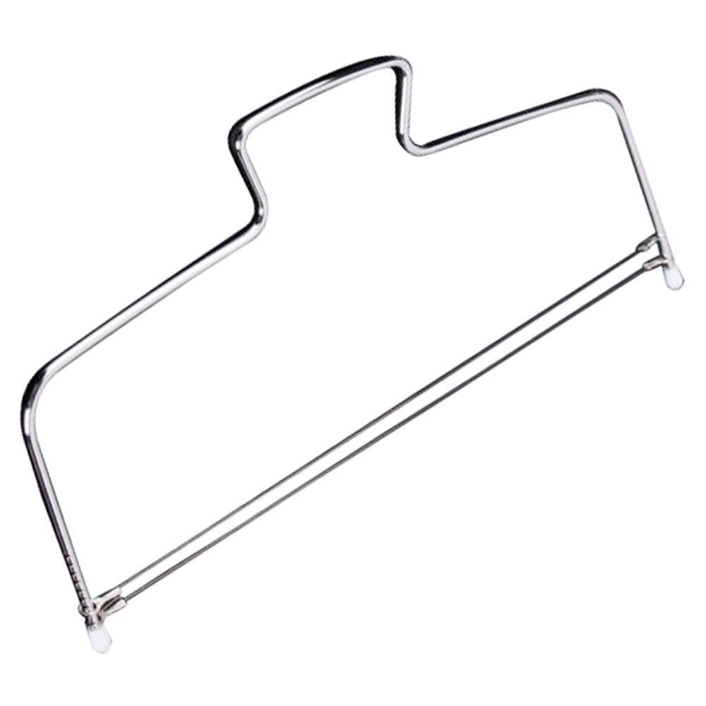 Adjustable Cake Leveler with Premium Food Grade Stainless Steel | Double Wire Slicer Cake Cutter for Leveling Tops of Layer | Cakes Professional Baking Tool with 12 x 6 Inches Dishwasher Safe | Silver