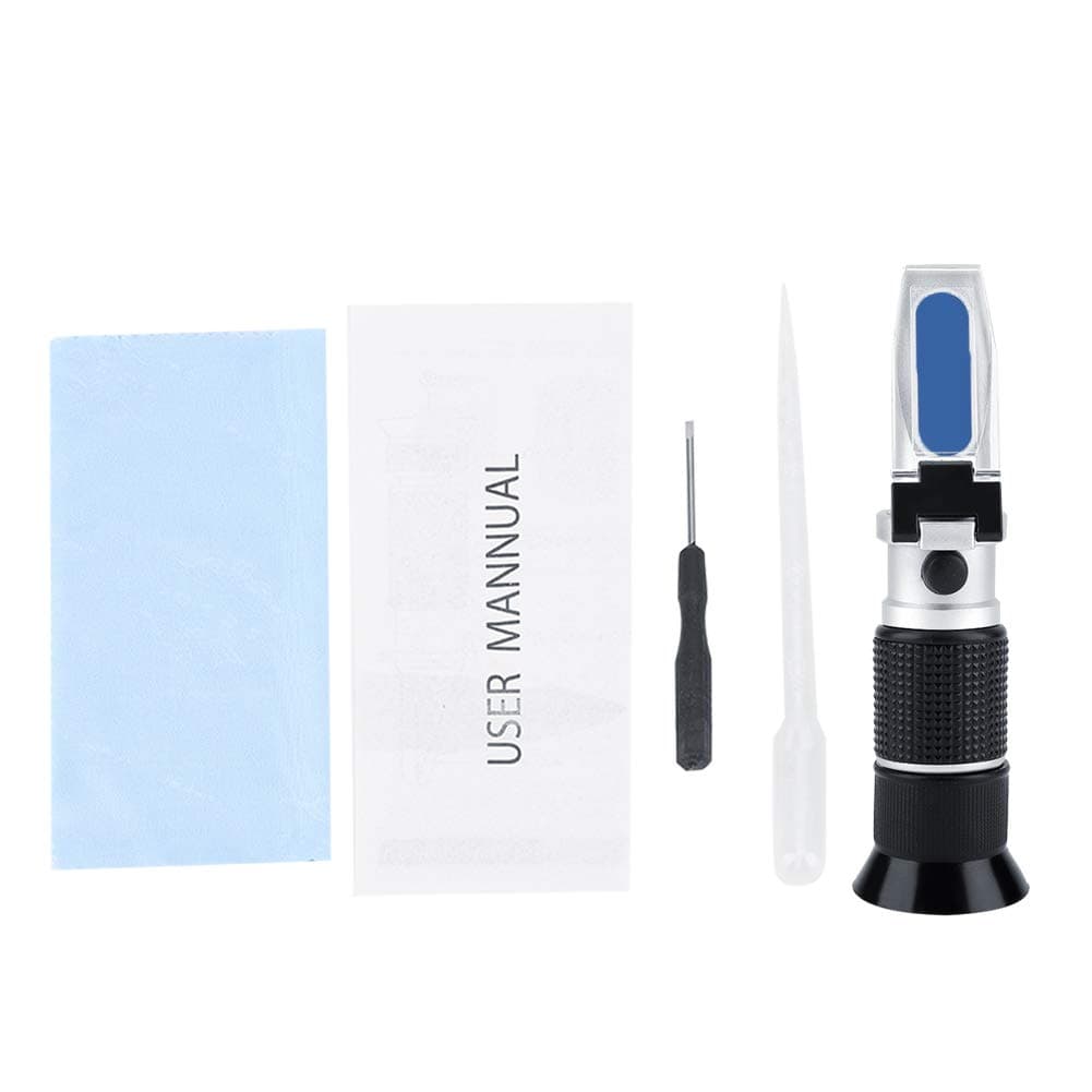 Yencoly Refractometer Honey 12-27% for Honey Moisture, 3 in 1, 58-90% Accurate Brix Refractometer Honey Sugar Content Baume Degree Tester