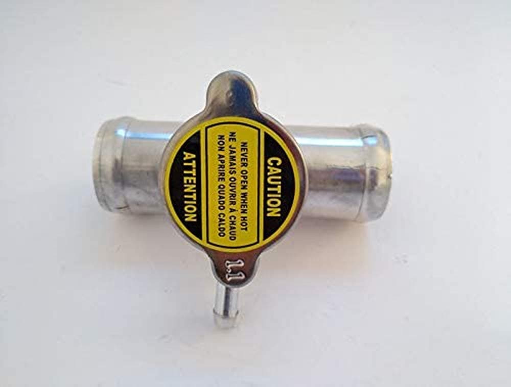 38mm 1.5" Polished Aluminum in line Radiator Hose Filler Neck Cap OD 1-1/2"