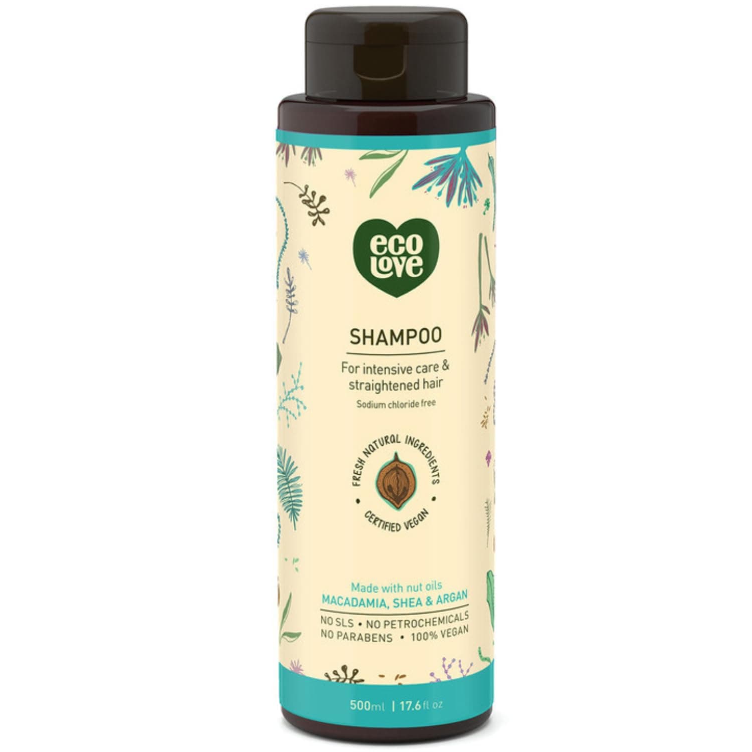 Natural Shampoo for All Hair Types,Sodium lauryl sulfate Free, Vegan & Cruelty Free Shampoo, With Natural Moroccan Oil Extract, No SLS or Parabens, 17.6 oz