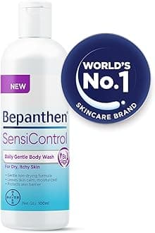 Bepanthen SensiControl Daily Gentle Body Wash, Gentle Cleansing, Prevents Skin Barrier, Worlds No. 1 Skincare Brand, For Very Dry, Dry & Sensitive Skin, 100ml