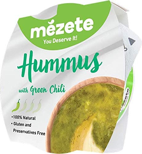 MEZETE Hummus DIP with Green Chilli 6X215G