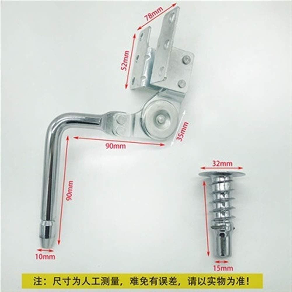RenHe 2pc/lot Lazy Sofa Hardware Parts Headrest Folding105-125mm Lift Up Hinges Height Angle Adjuster Mechanism Furniture Accessories (Color : 105mm)
