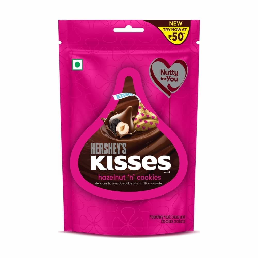 HERSHEY'S Kisses Hazelnut 'N' Cookies, 33.6 Gram
