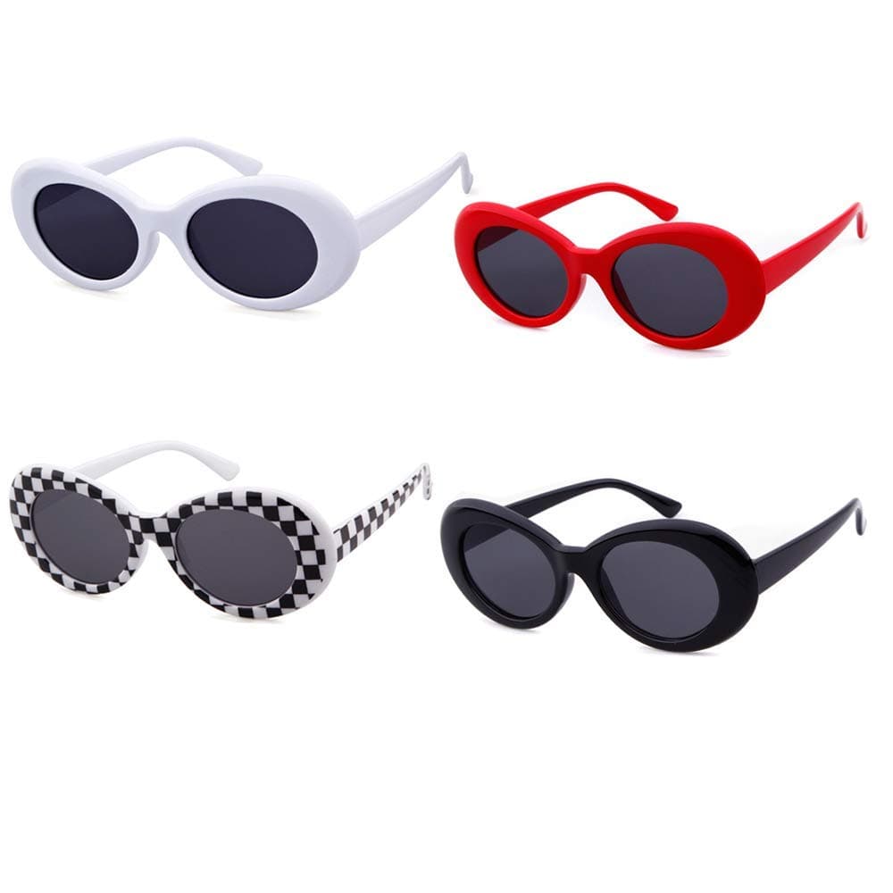 Authentic Clout Goggles Bold Oval Retro Mod Fashion Sunglasses Clout Round Lens