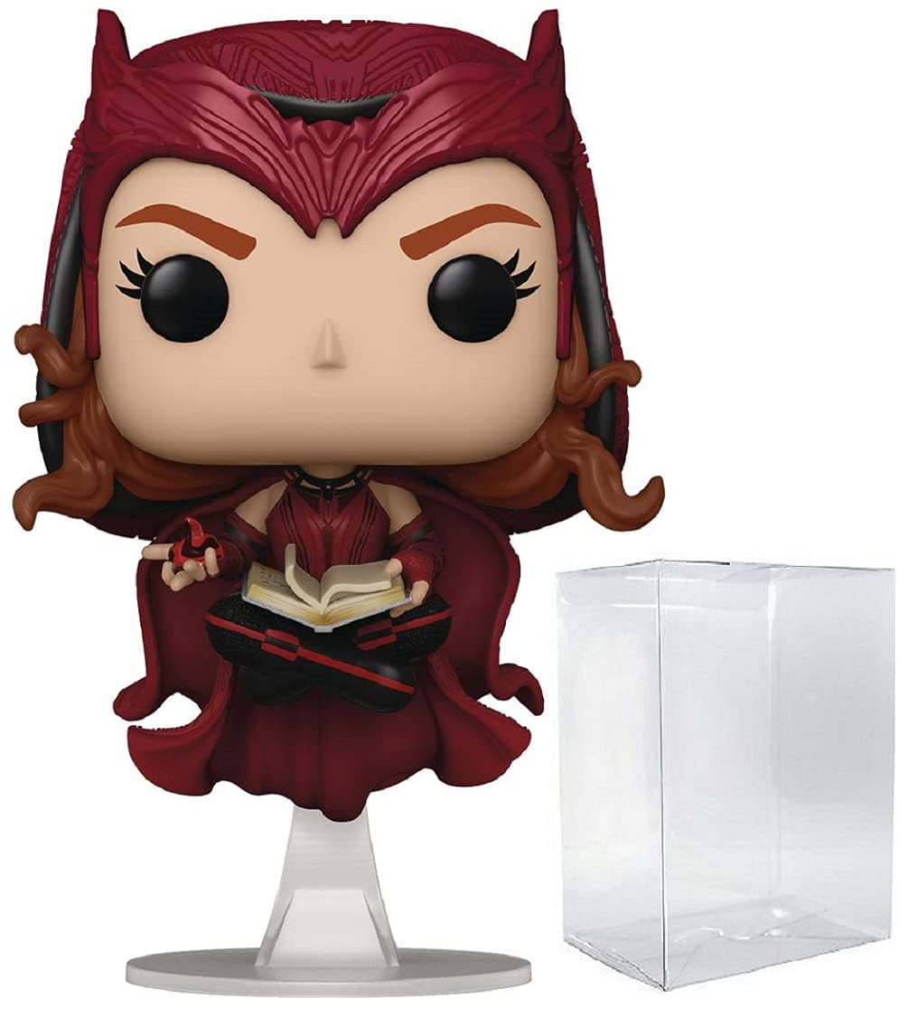 Funko POP Marvel: WandaVision - The Scarlet Witch Pop! Vinyl Figure (Bundled with Compatible Box Protector Case), Multicolored, 3.75 inches