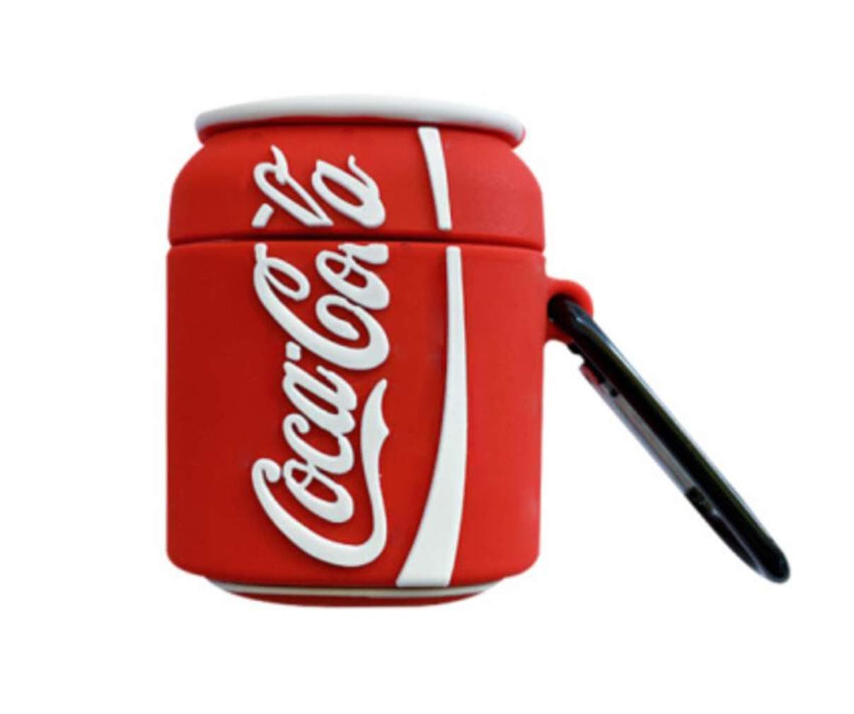 YOER Cool Creative Fashion Red 3D Fun Funny Case for AirPods 1 & 2, with Keychain, Protective, Soft Cover Silicone…