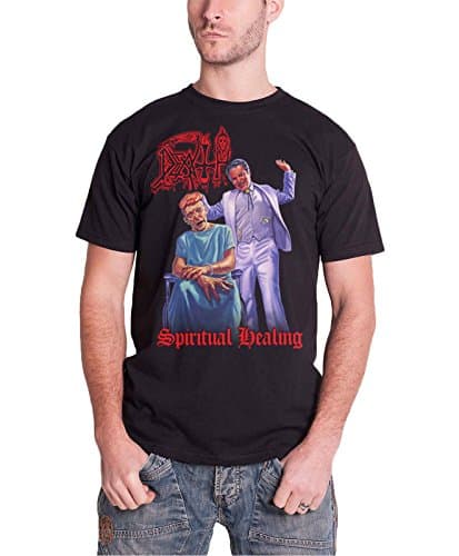 DEATH Spiritual Healing Official Mens New Black T Shirt