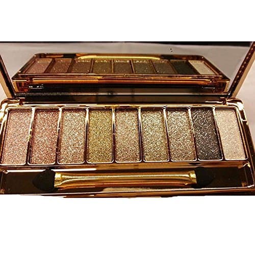Glitter Eyeshadow Palette, 9 Colors Sparkle Eyeshadow Shimmer Ultra Long Lasting Makeup Eye Shadow Pallet, Gifts for Valentine's Day Wedding Evening Party