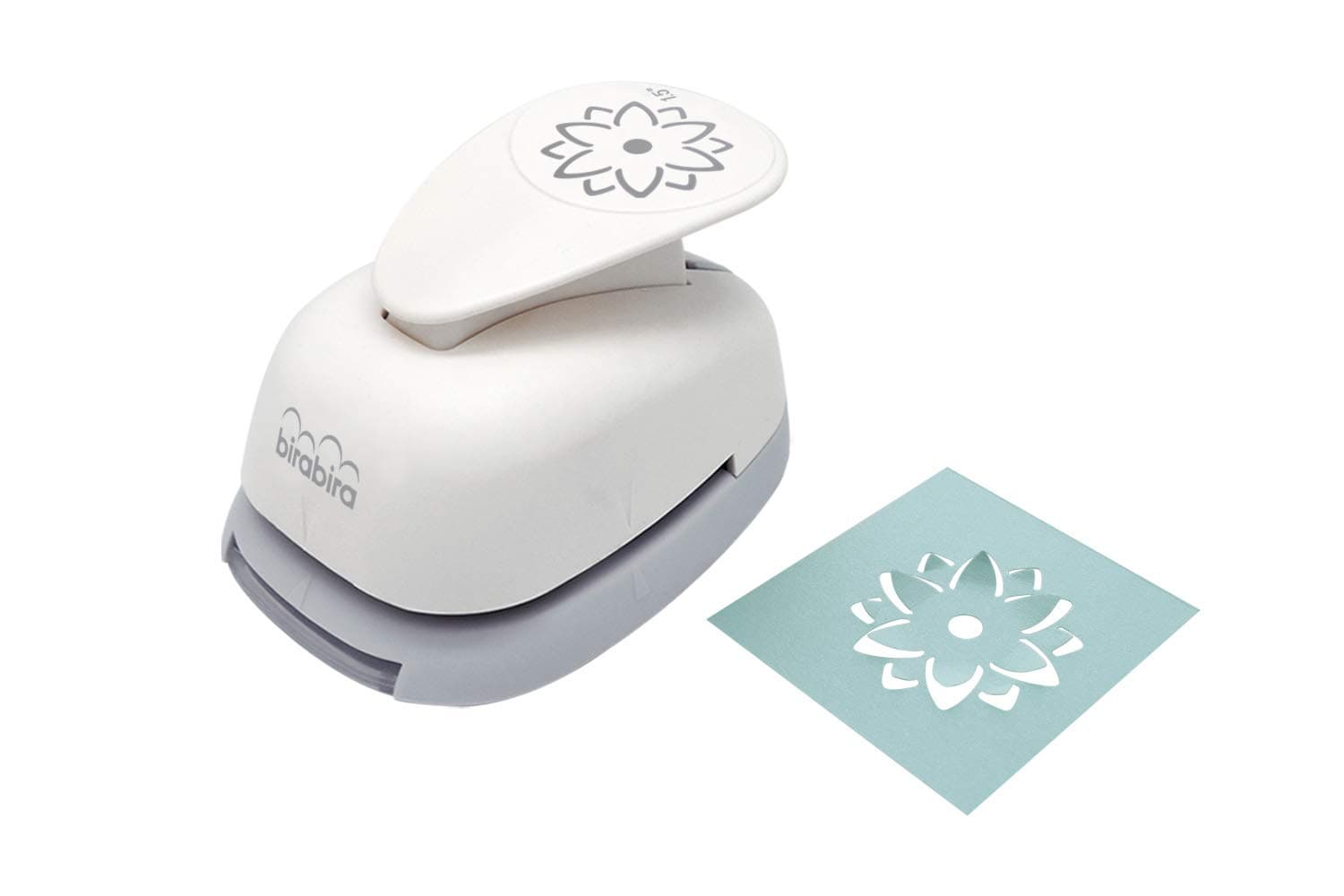 Bira Craft 1.5 inch 3D Punch Lever Action Craft Punch for Paper Crafting Scrapbooking (Flower)