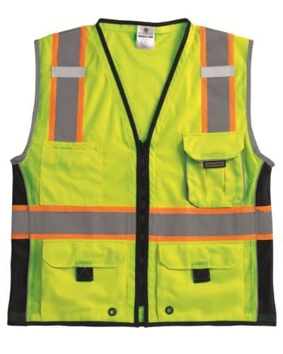 ML Kishigo 1513 Ultra-Cool Polyester Black Series Heavy Duty Vest, Medium, Lime Color: Lime Size: Medium Model: 1513 M Misc.