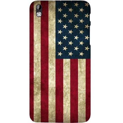 Casotec Vingate USA Flag Design Hard Back Case Cover for HTC Desire 816