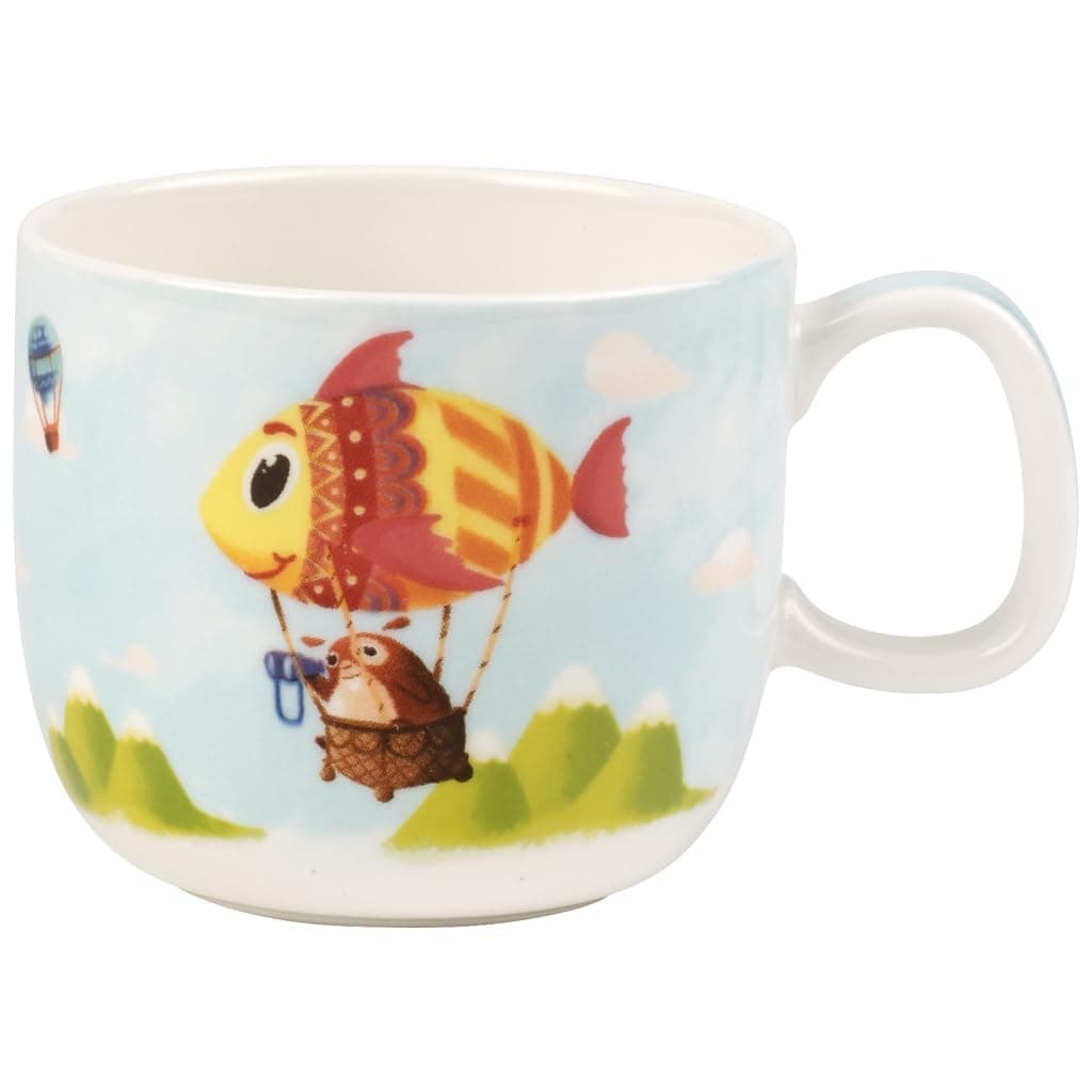 Villeroy & Boch Chewy Around The World Children’s Mug, 180 ml, Premium Porcelain, White/Multicolour, 13 x 10.5 x 11.7 cm
