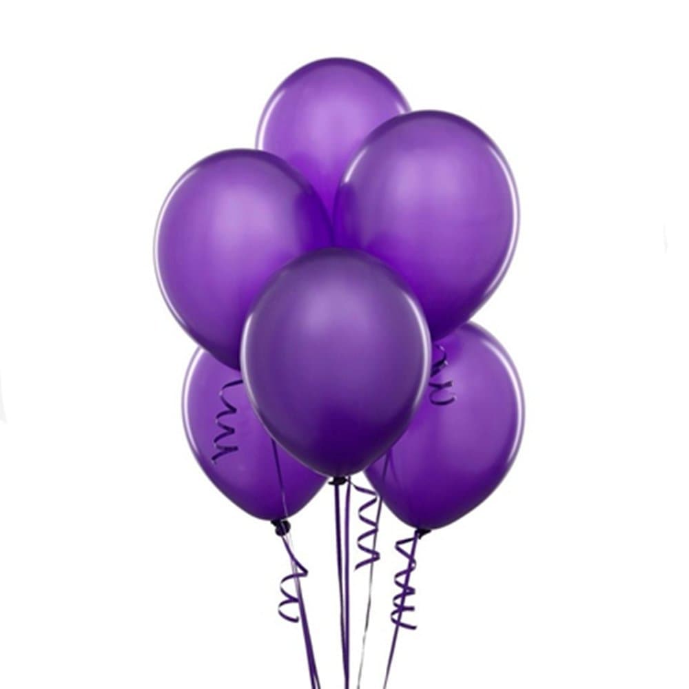 Harry Zone 100 pcs Purple Latex 10" Balloons for Decoration