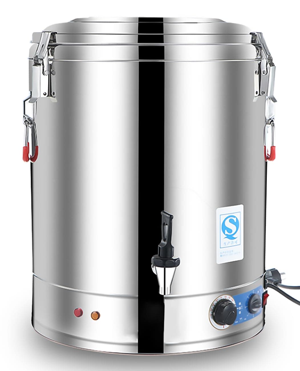 KWIBYBGS Cateurn, Hot Water Boiler Dispenser, Stainless Steel, 30-110°C Temperature Control for Cafe,Office,Home/60L