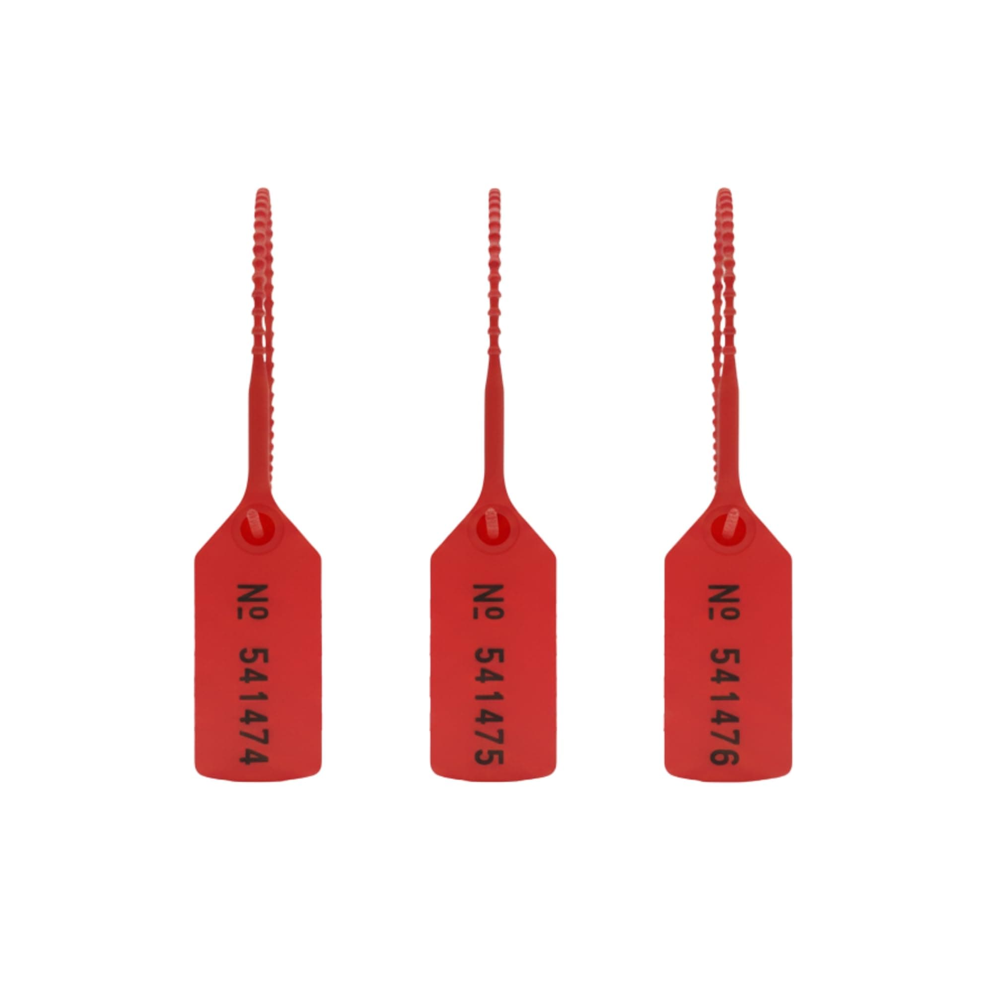 Made in the UK, Easy-Breaking Anti Tamper Fire Extinguisher Seals - Securely Seal and Indicates Usage with Low Break Strength - Security Tags- for Fire Extinguishers and First Aid Boxes, (red, 100)