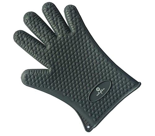 Ecolighters® Original Heat Resistant Silicone Gloves 1 Pair (2 Gloves) - Grey - Kitchen, BBQ, Grill, Oven or Stoves- Perfect for Cooking, Better Then Oven Mitts, Dishwasher Safe - Grey