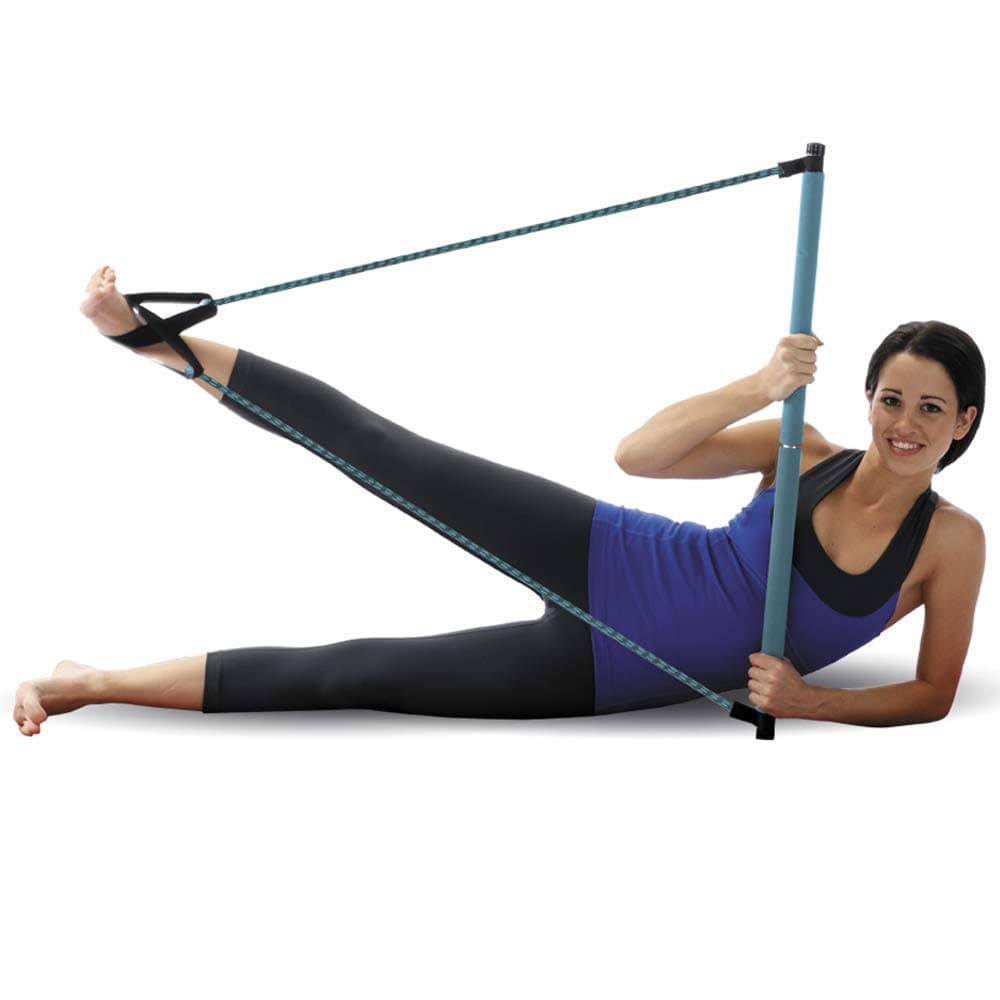 Empower Pilates Resistance Band and Toning Bar Home Gym, Portable Pilates Total Body Workout, Yoga, Fitness, Stretch, Sculpt, Tone
