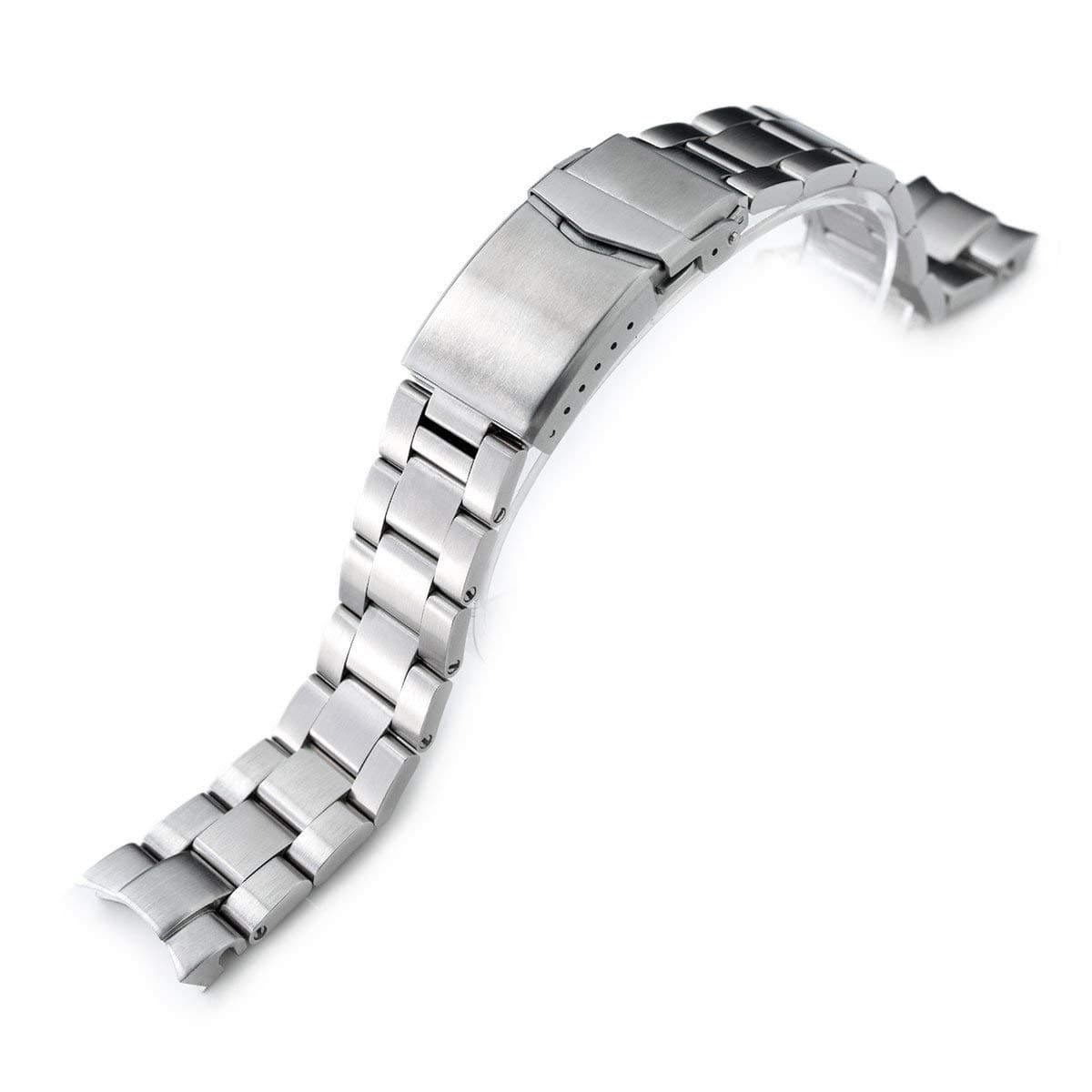 20mm Super-O Boyer Watch Band compatible with Seiko Alpinist SARB017 SPB155 SBEJ005 Hamilton Khaki H70455733, Silver, Classic