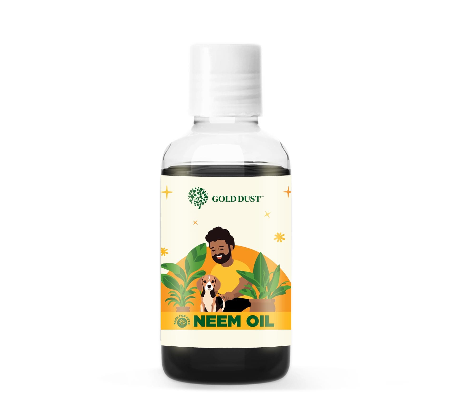 GOLD DUST Neem Oil For Plant, (Concentrated 200 ML), Neem Oil for Plants Insects Spray, Neem Oil For Plants, Mealy Bug Spray