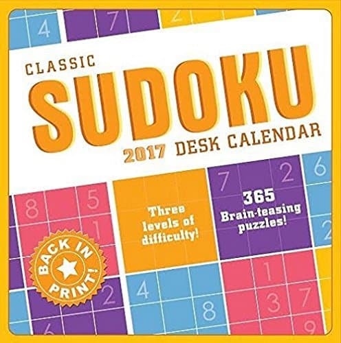 2017 Desk Calendar, Classic Sudoko