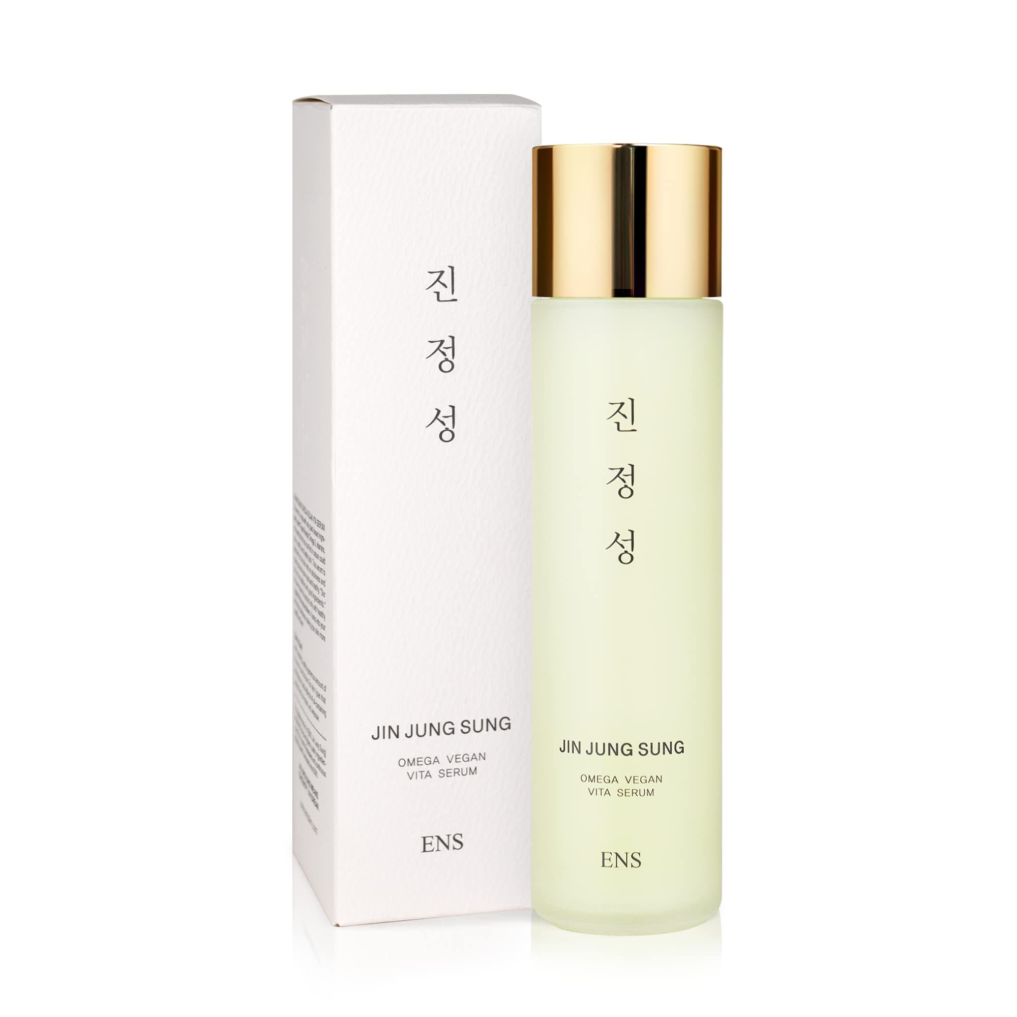 Omega Vegan Healthy Serum by Jin Jung Sung - Cruelty-Free Hydrating Soothing with Natural Avocado Oil, Blueberry & 7 layered Hyaluronic Acids Korean Skincare Omega 3 Ampoule 5.07 Fl Oz
