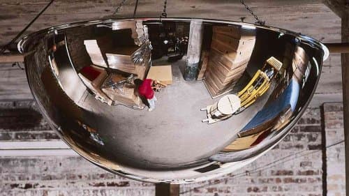 Meek Manufacturing Company Plexiglas, 18-inch diameter, 360172; dome mirror M1814