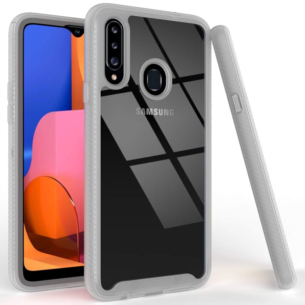 Puxicu Samsung A20S Case,Galaxy A20S Case, Shockproof Protection Scratch-Resisitant Enhanced Hand-Grip Matte TPU Cover for Samsung Galaxy A20S-Grey