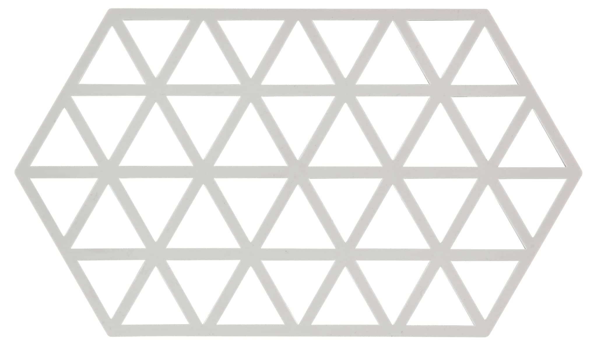 Zone DenmarkTriangles Oblong Trivet Colour: Zone Warm Grey