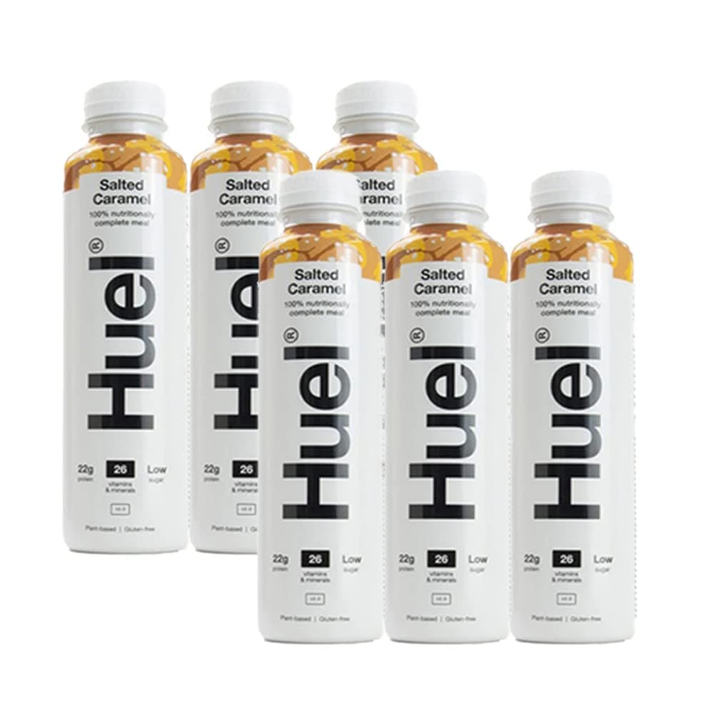 Huel Ready To Drink Nutritionally Complete Meal Salted Caramel Flavour Plant-Based Gluten-Free (6 x 500ml)