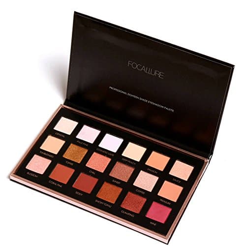 Obteun FOCALLURE Powder Eyeshadow Palette Makeup Set Matt Available 18Colors (18 Colors, 2#)