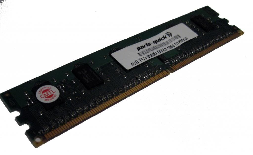 4GB Memory for Gigabyte GA-P55A-UD4P Motherboard DDR3-8500 Non ECC DIMM RAM (PARTS-QUICK Brand)